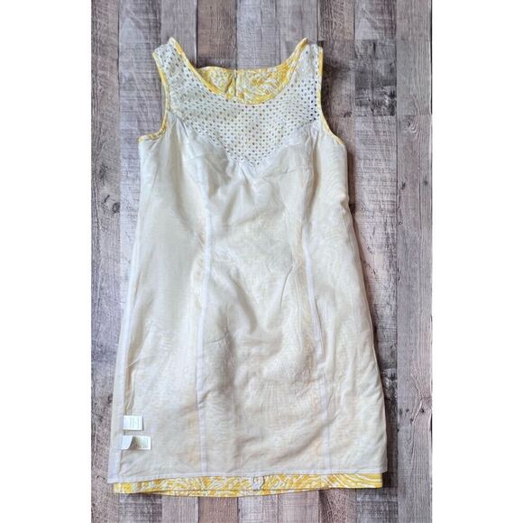 Lilly Pulitzer MacFarlane Sunglow Yellow Sea Cups Pigment sz 6 Shift Dress $198 - Picture 11 of 14